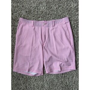 Pro Tour Golf Shorts Mens 36 9in Inseam Pink Stripe Cool Play Preppy Performance